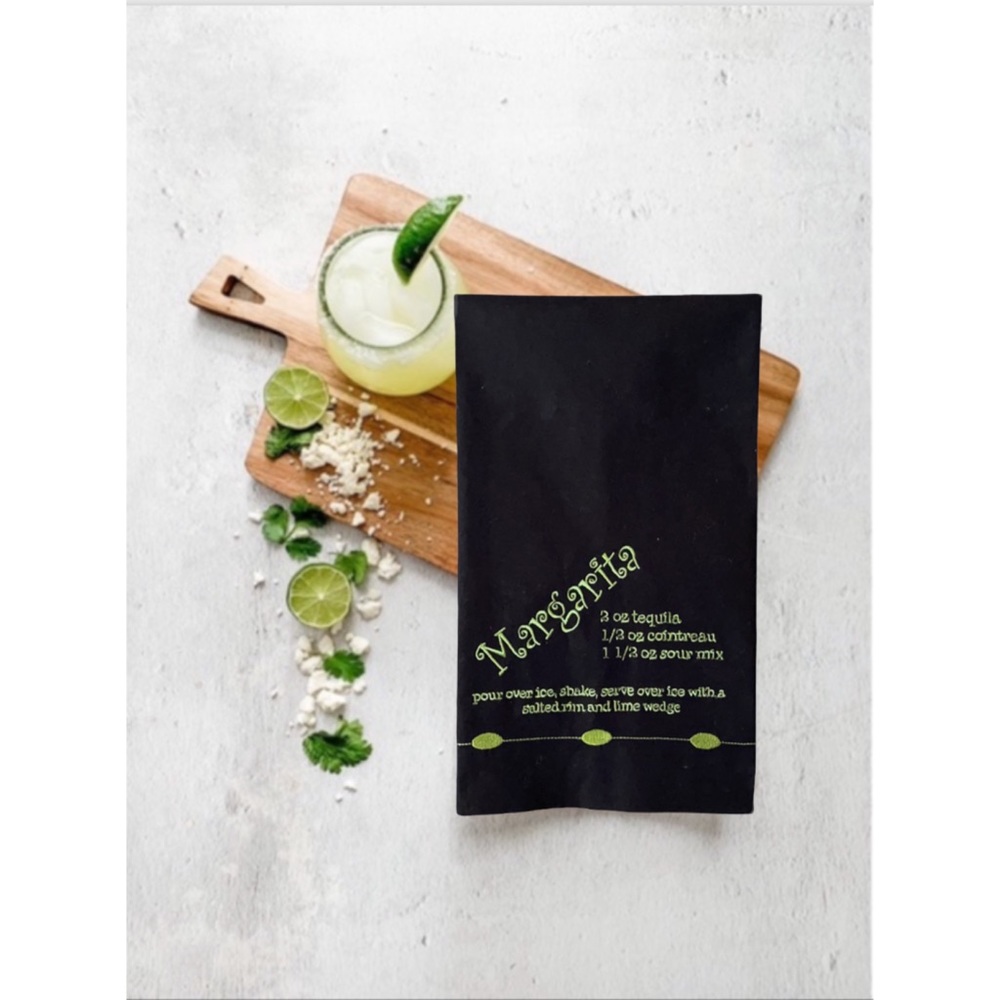 Margarita Recipe Kitchen Tea Towel